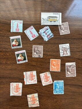 Vintage Mixed American stamps.